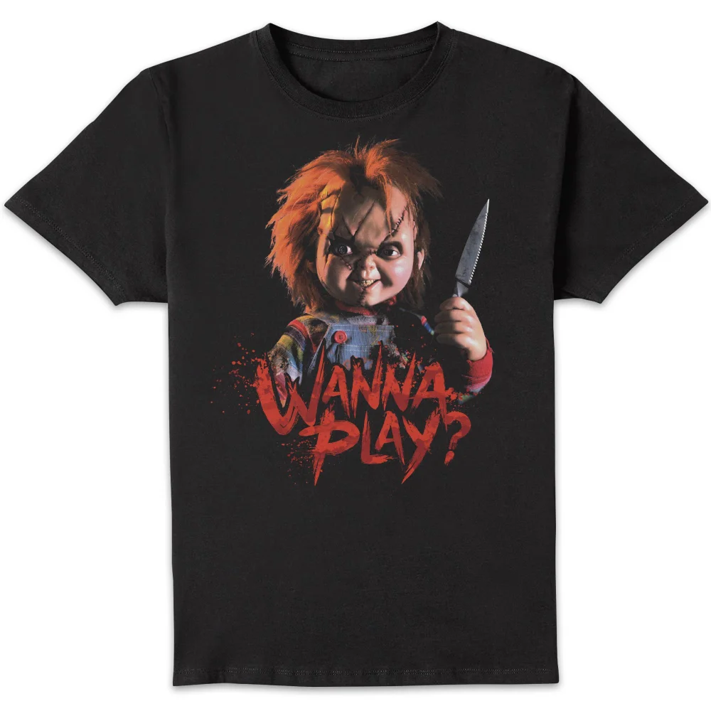 Chucky Wanna Play? Men's T-Shirt - Black - S Image 1