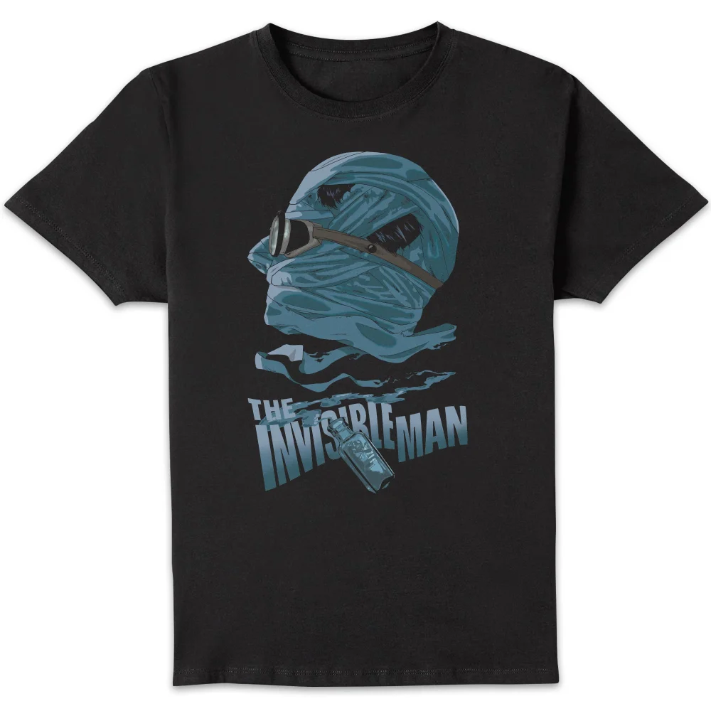 Universal Monsters The Invisible Man Illustrated Men's T-Shirt - Black - S Image 1