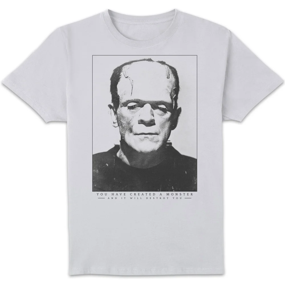 Universal Monsters Frankenstein Portrait Men's T-Shirt - White - S Image 1