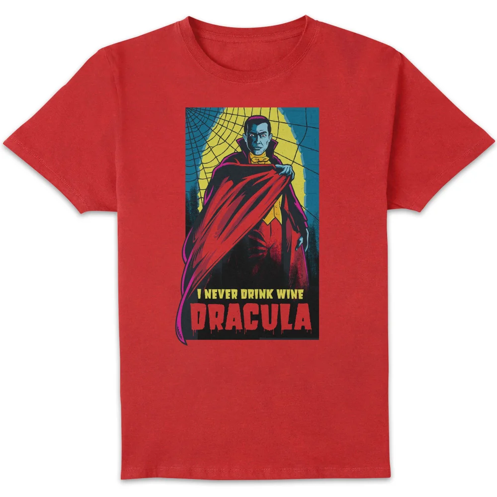 Universal Monsters Dracula Retro Men's T-Shirt - Red - S Image 1