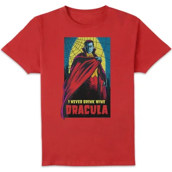 Universal Monsters Dracula Retro Men's T-Shirt - Red
