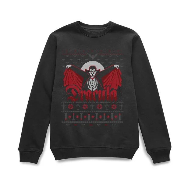 Universal Monsters Dracula Christmas Jumper - Black