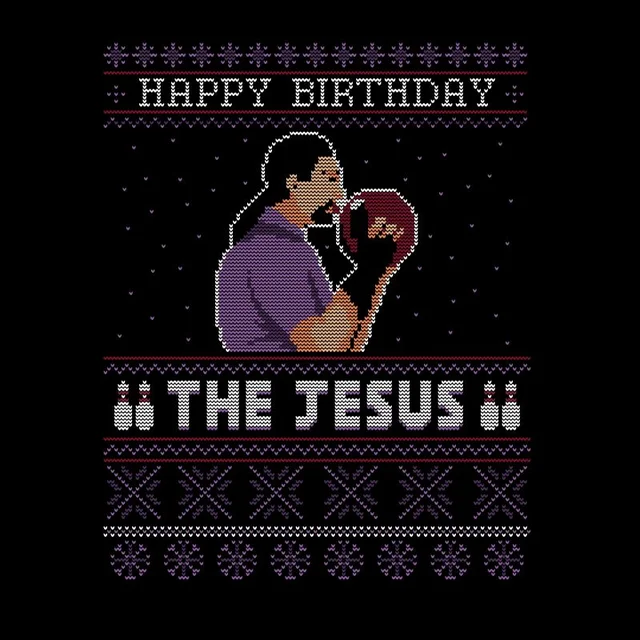 The Big Lebowski Happy Birthday The Jesus Men's T-Shirt - Black