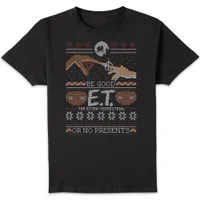 E.T. the Extra-Terrestrial Be Good or No Presents Men's T-Shirt - Black - undefined undefined