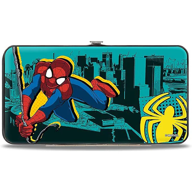 Buckle-Down Marvel Spider-Man Swinging Poses Hinged Wallet