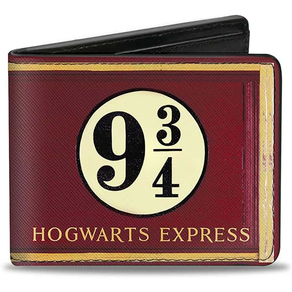 Buckle-Down Harry Potter 9¾ Bi-Fold Wallet - Burgundy/Gold Image 1