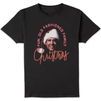National Lampoon Fun Old Fashioned Family Christmas Men's Christmas T-Shirt - Black - undefined undefined