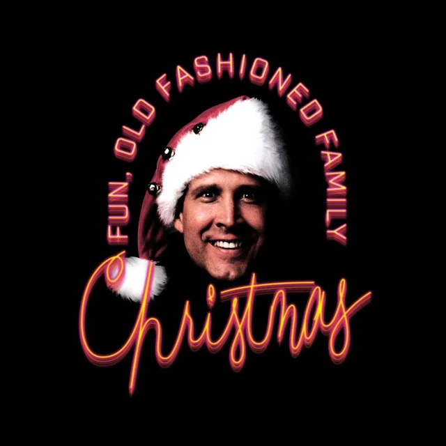 National Lampoon Fun Old Fashioned Family Christmas Men's Christmas T-Shirt - Black