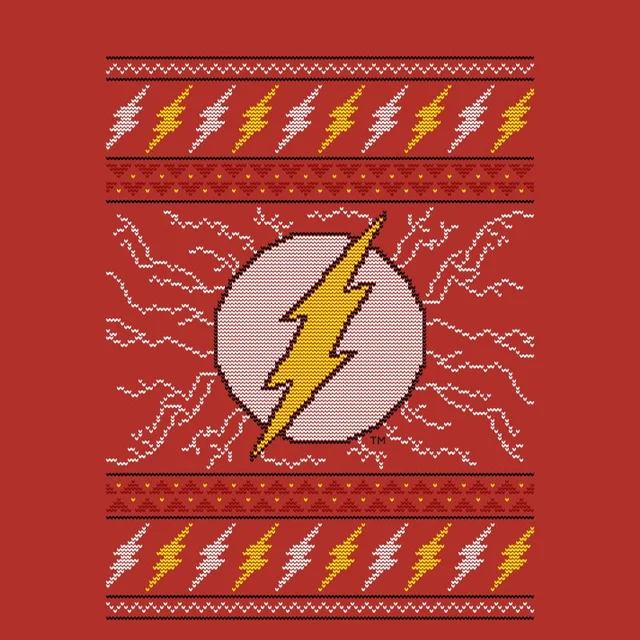 DC Flash Knit Men's Christmas T-Shirt - Red