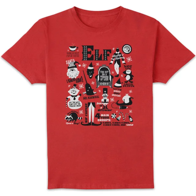 Elf Men's Christmas T-Shirt - Red