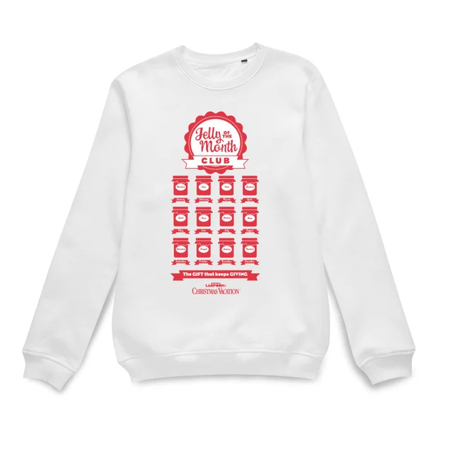 National Lampoon Jelly Of The Month Club Christmas Jumper - White