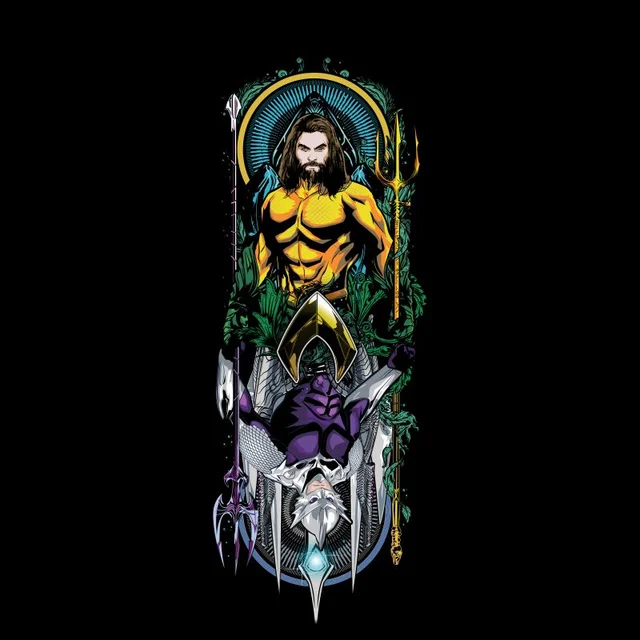 Aquaman and Ocean Master Men's T-Shirt - Black