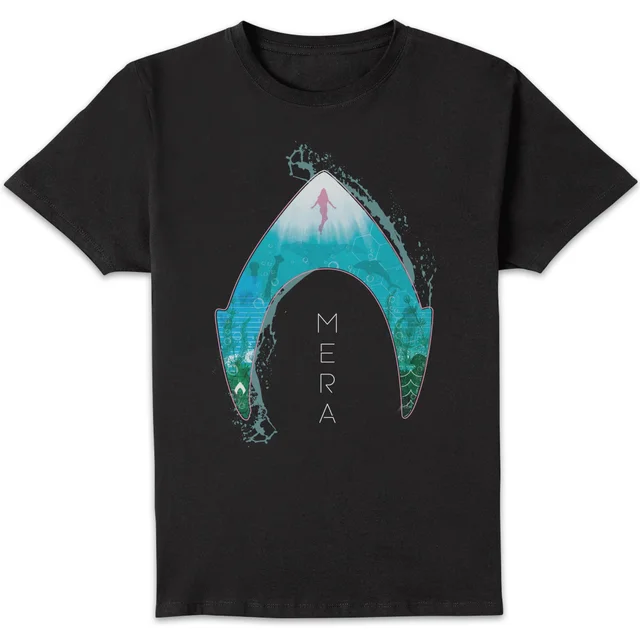 Aquaman Mera Logo Men's T-Shirt - Black