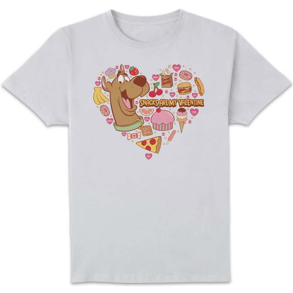 Scooby Doo Snacks Are My Valentine Men's T-Shirt - White - S Image 1