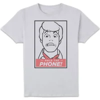Scooby Doo Hold The Phone Men's T-Shirt - White - undefined undefined