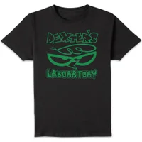 Dexters Lab Logo Men's T-Shirt - Black - undefined undefined