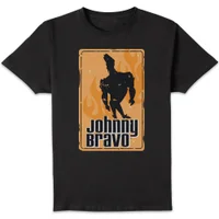 Johnny Bravo Fire Men's T-Shirt - Black - undefined undefined