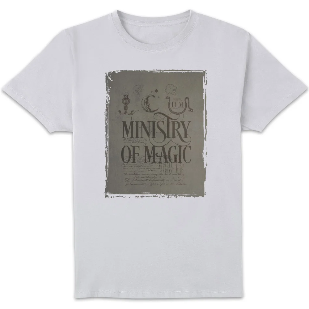 Harry Potter Ministry Of Magic Men's T-Shirt - White - S Image 1