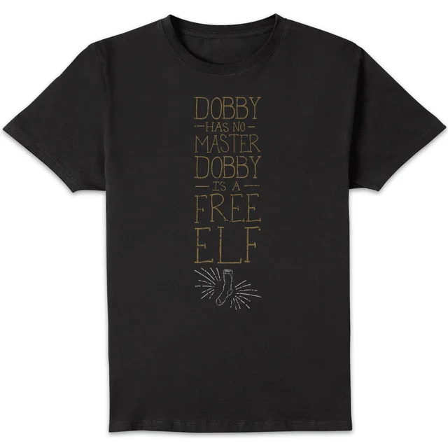 Harry Potter Dobby Is A Free Elf Men's T-Shirt - Black