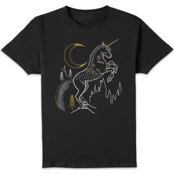 Harry Potter Unicorn Men's T-Shirt - Black