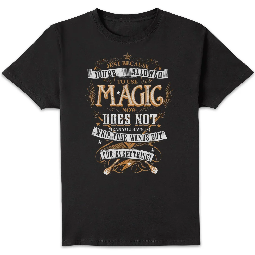 Harry Potter Whip Your Wands Out Men's T-Shirt - Black - S Image 1