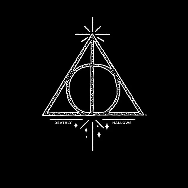 Harry Potter Deathly Hallows Men's T-Shirt - Black
