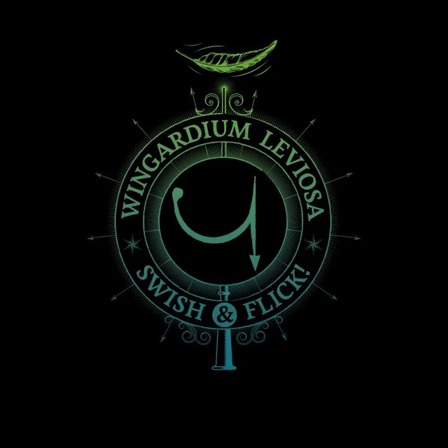 Harry Potter Wingardium Leviosa Men's T-Shirt - Black