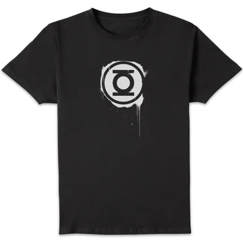 Justice League Graffiti Green Lantern Men's T-Shirt - Black