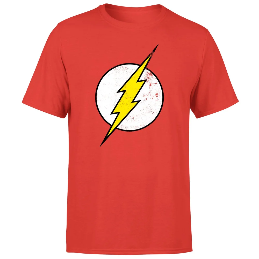 The Flash Core Distress Logo Men's T-Shirt - Red - S Image 1