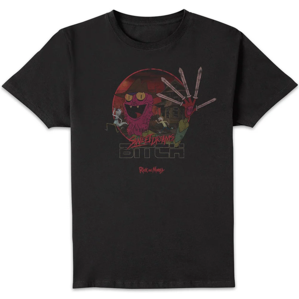 Rick and Morty Get Schwifty Nightmare On Scary Street T-Shirt - Black - S Image 1