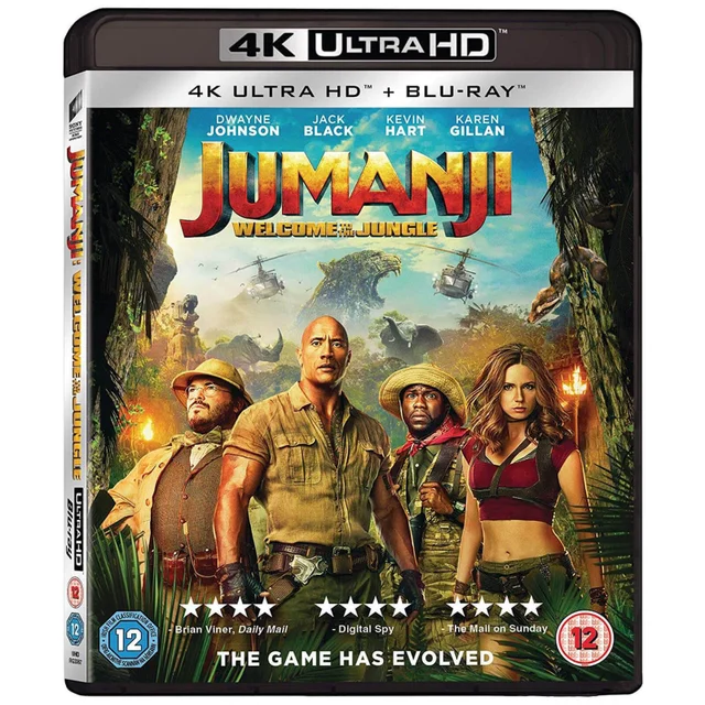 Jumanji: Welcome To The Jungle - 4K Ultra HD (Includes Blu-ray)