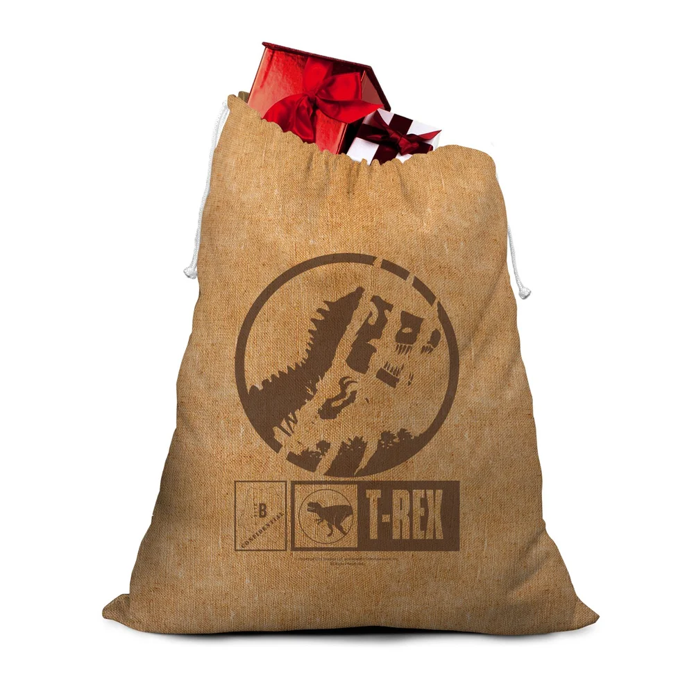 Jurassic Park Officially Licensed Christmas Hessian Sack Image 1