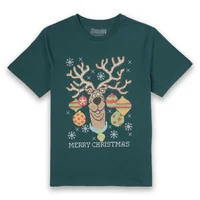 Scooby Doo Men's Christmas T-Shirt - Forest Green - undefined undefined