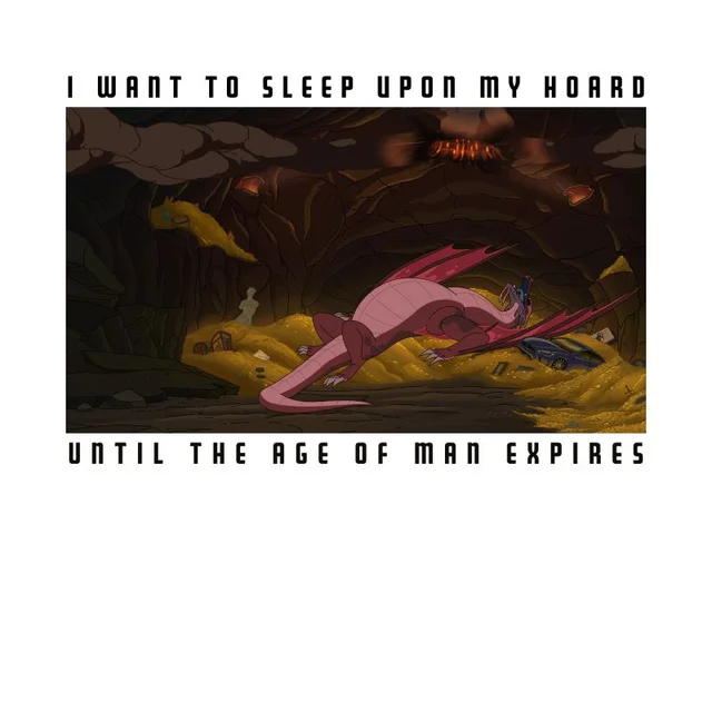 Rick and Morty I Want To Sleep Upon My Hoard Men's T-Shirt - White