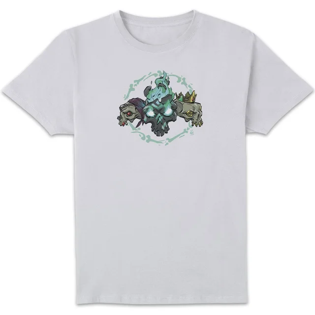 Sea Of Thieves Triple Skulls Unisex T-Shirt - White