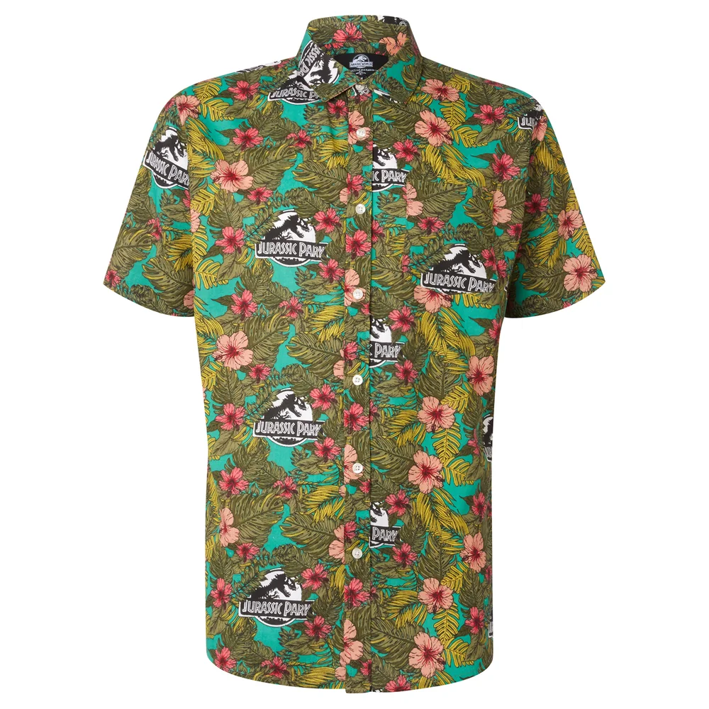 Limited Edition Jurassic Park Botanical Printed Shirt - Zavvi Exclusive - XS Image 1