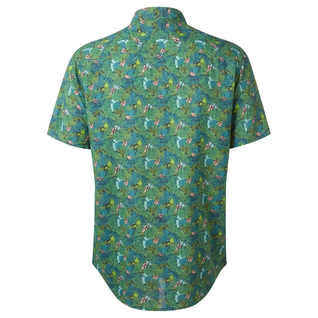 Limited Edition Jurassic Park Raptor Floral Printed Shirt - Zavvi Exclusive