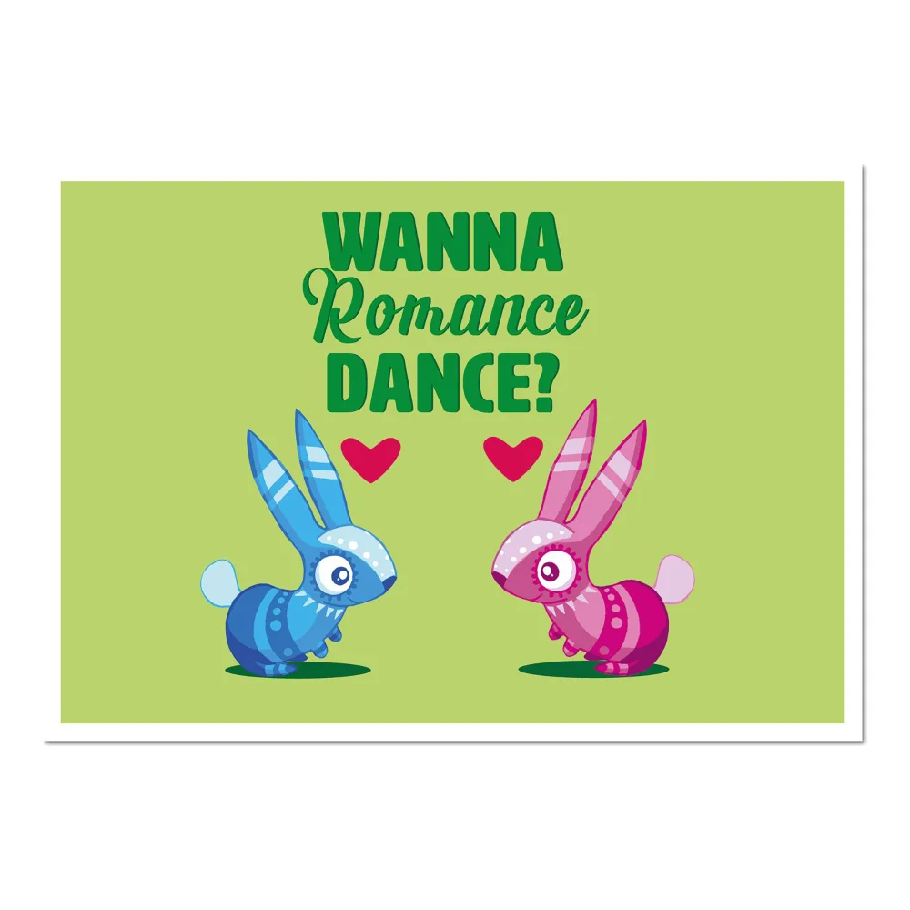 Viva Piñata Wanna Romance Dance Rabbit Art Print Giclee Art Print - A4 - Print Only Image 1