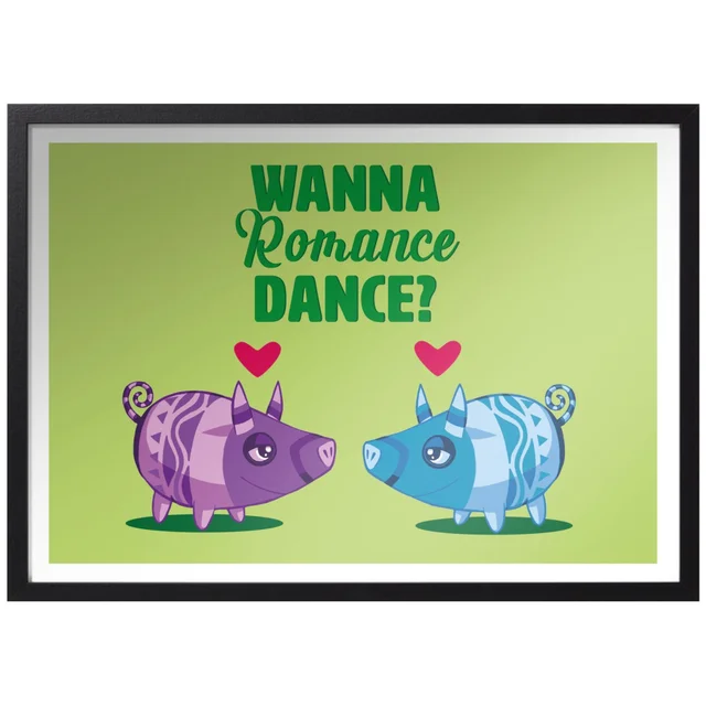 Viva Piñata Wanna Romance Dance Pig Art Print Giclee Art Print