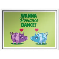 Viva Piñata Wanna Romance Dance Pig Art Print Giclee Art Print - undefined undefined