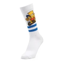 Men's Simpsons Barts Friends Sports Socks - White - undefined undefined