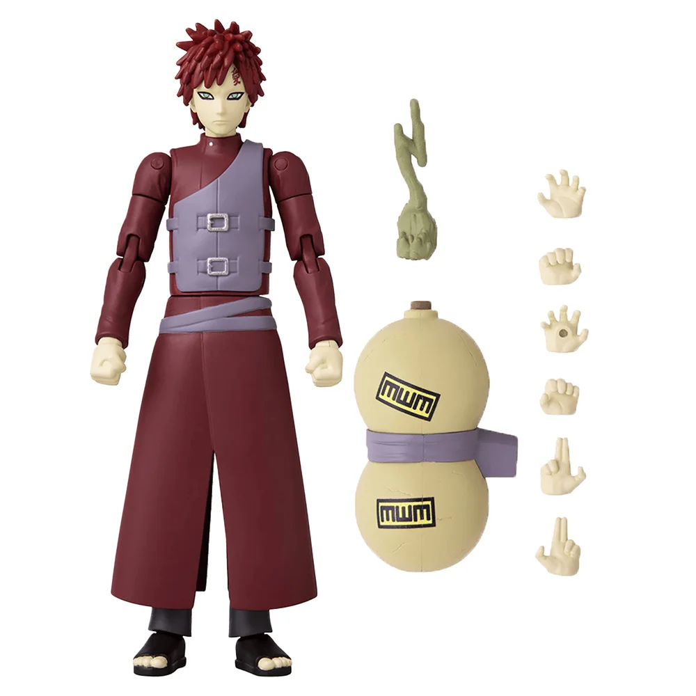 Bandai Anime Heroes Naruto Shippuden Gaara Action Figure Image 1