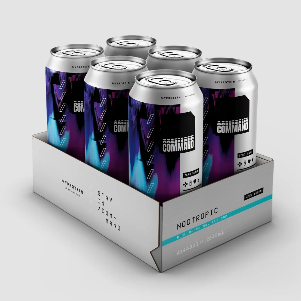Command Cans 6 Pack - Blue Raspberry Image 1