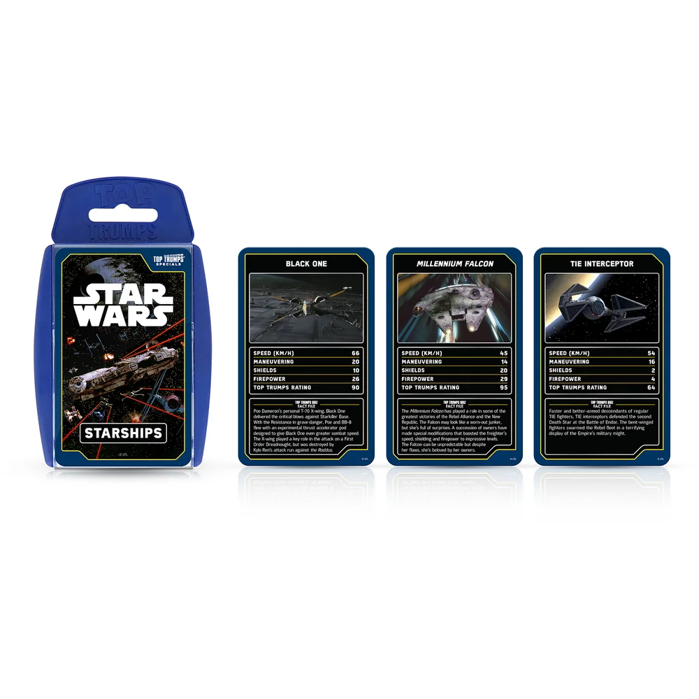 Top Trumps Card Game - Star Wars Star Ships Edition Image 1