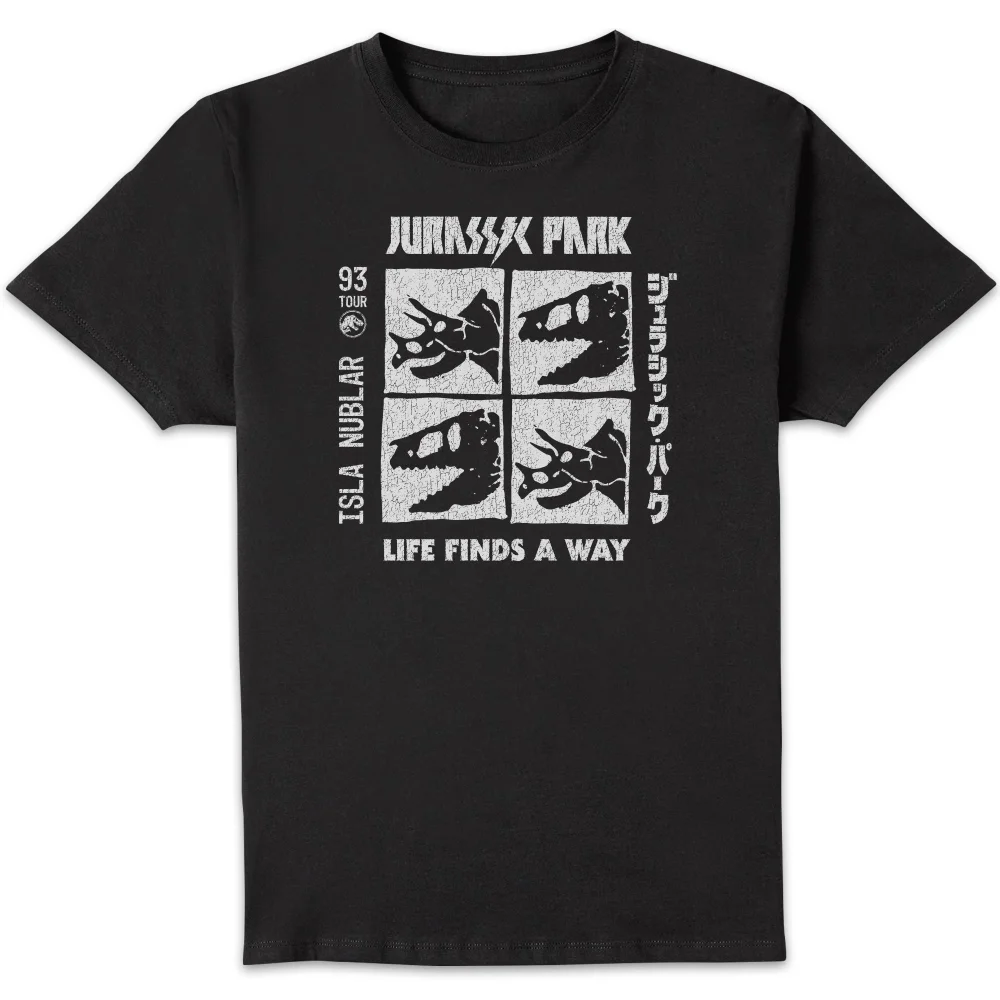 Jurassic Park The Faces Men's T-Shirt - Black - S Image 1