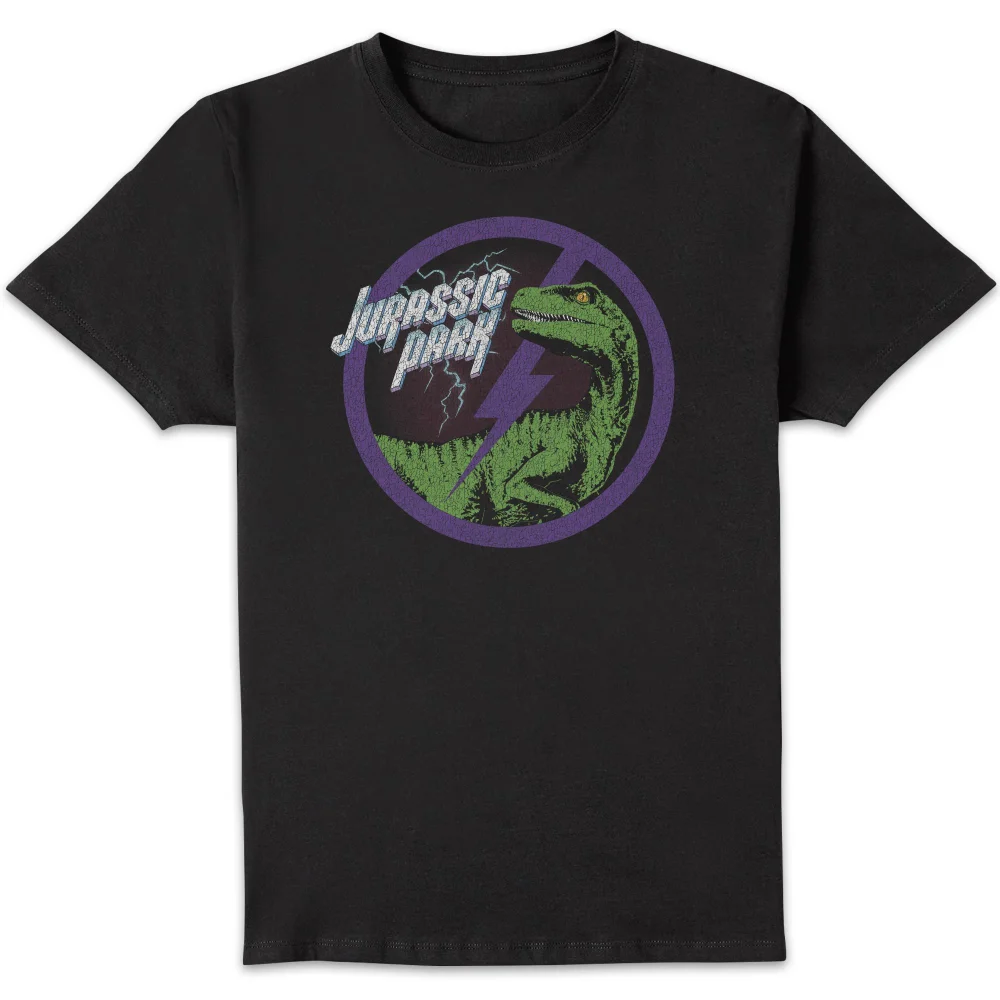 Jurassic Park Raptor Bolt Men's T-Shirt - Black - S Image 1