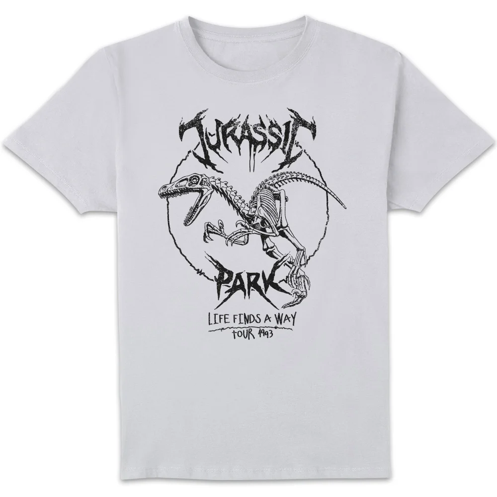 Jurassic Park Raptor Drawn Men's T-Shirt - White - S Image 1