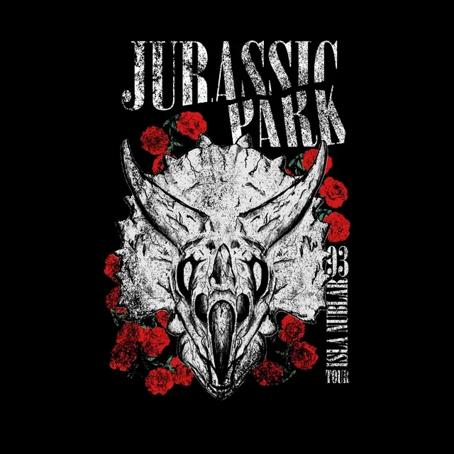 Jurassic Park Isla Nublar 93 Men's T-Shirt - Black