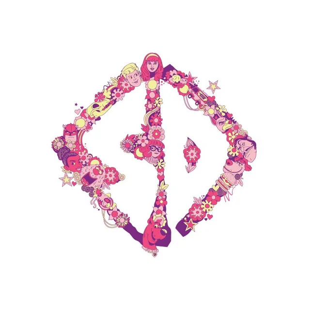 Scooby-Doo Floral Men's T-Shirt - White