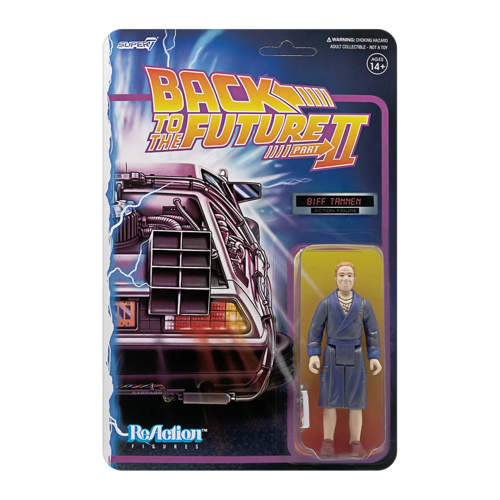 Super7 Back To The Future Part II ReAction Figure - Biff Tannen (Bathrobe) Image 1
